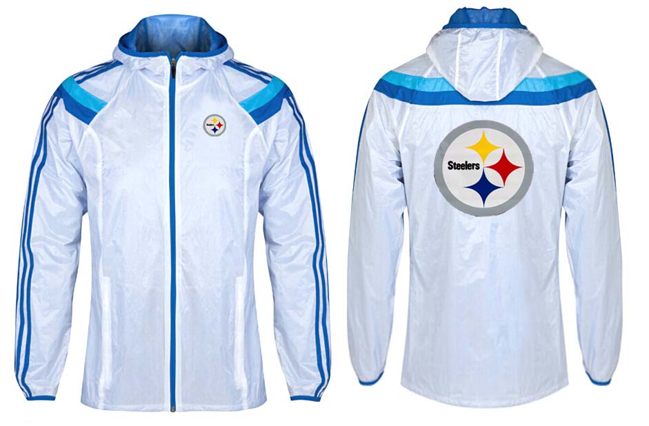 NFL Pittsburgh Steelers White Blue Color Jacket