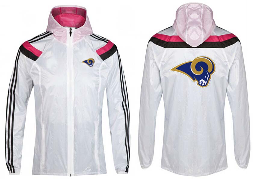 NFL St.Louis Rams White Pink Jacket