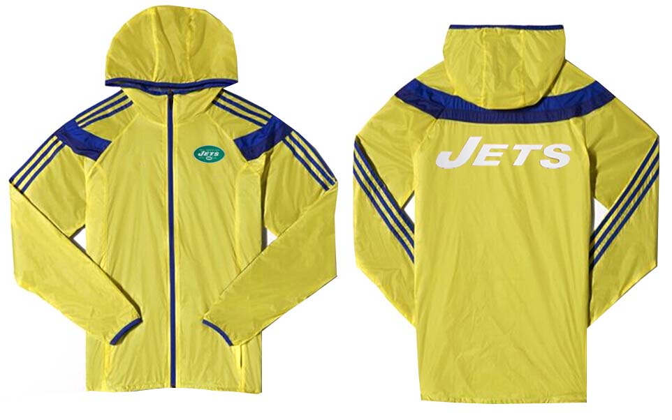 NFL New York Jets Yellow Blue Color Jacket