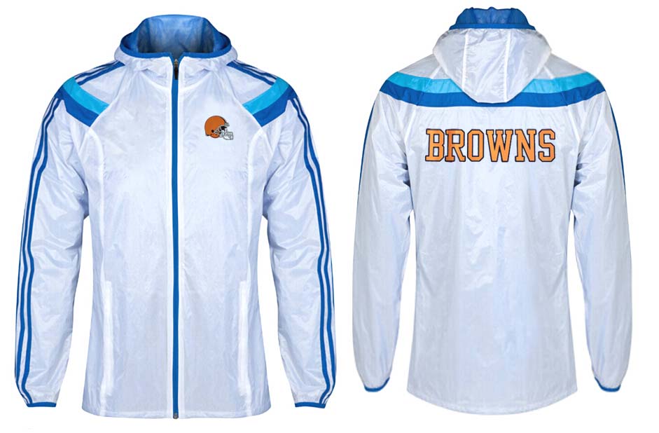 NFL Cleveland Browns White Blue Color Jacket