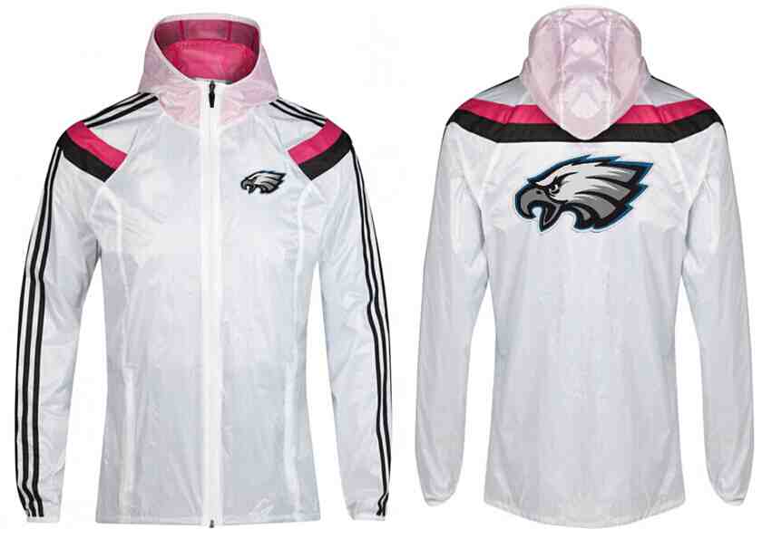 NFL Philadelphia Eagles White Pink Color Jacket