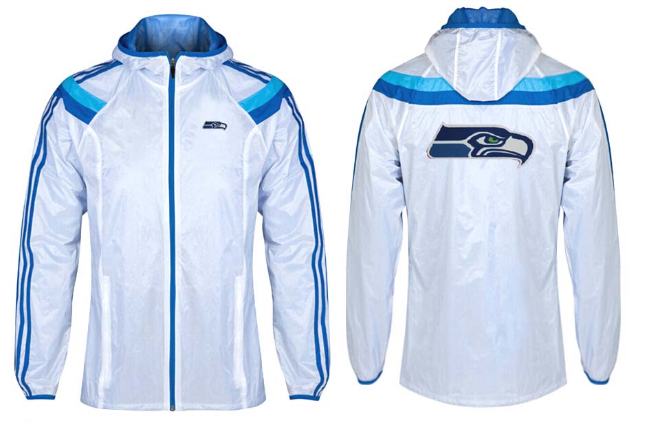 NFL Seattle Seahawks White Blue Jacket