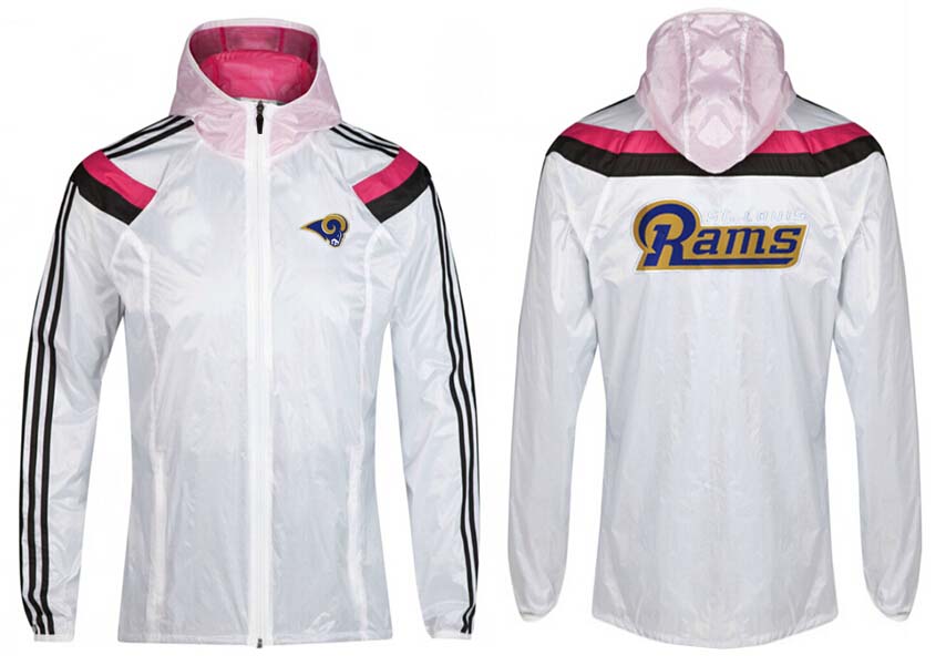 NFL St.Louis Rams White Pink Color Jacket