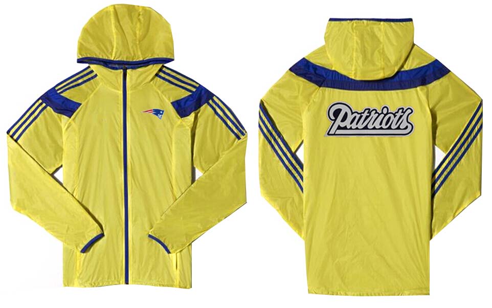 NFL New England Patriots Yellow Blue  Jacket