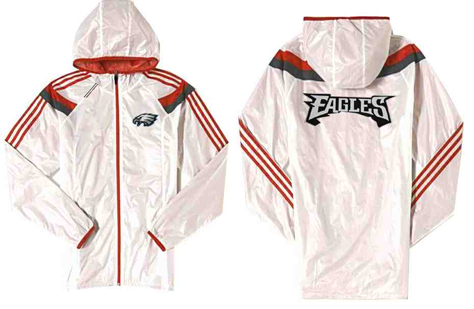 NFL Philadelphia Eagles Red White Color Jacket