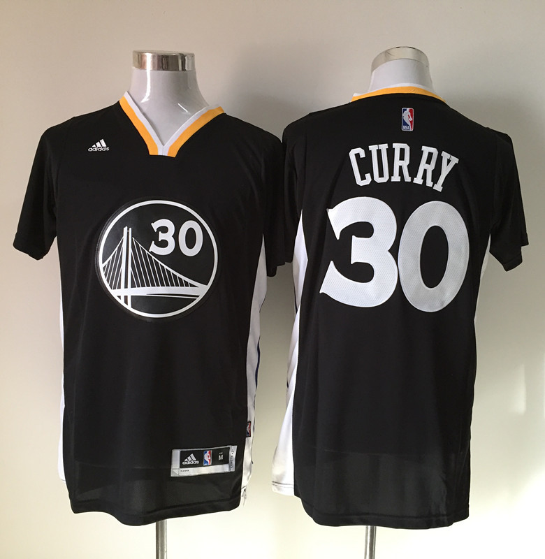 NBA Golden State Warriors #30 Curry Black Jersey