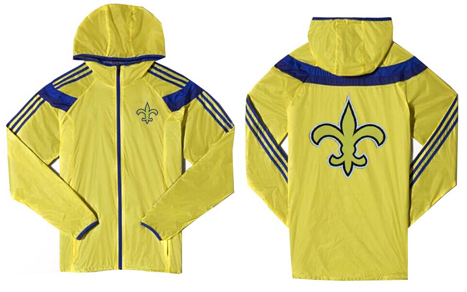 NFL New Orleans Saints Yellow Blue Jacket