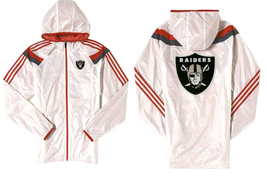 NFL Oakland Raiders White Red  Jacket