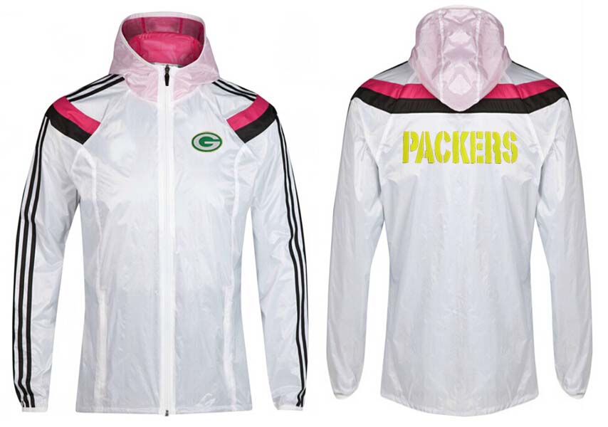 NFL Green Bay Packers White Pink Color Jacket