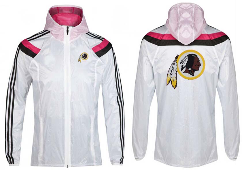 NFL Washington Redskins White Pink Jacket