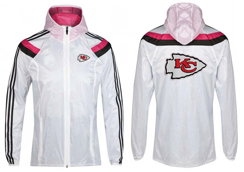 NFL Kansas City Chiefs White Pink Color Jacket