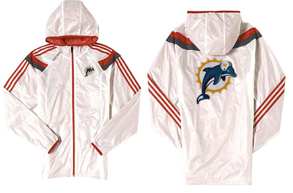 NFL Miami Dolphins White Red Jacket