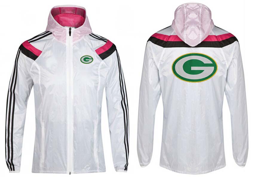 NFL Green Bay Packers White Pink Jacket