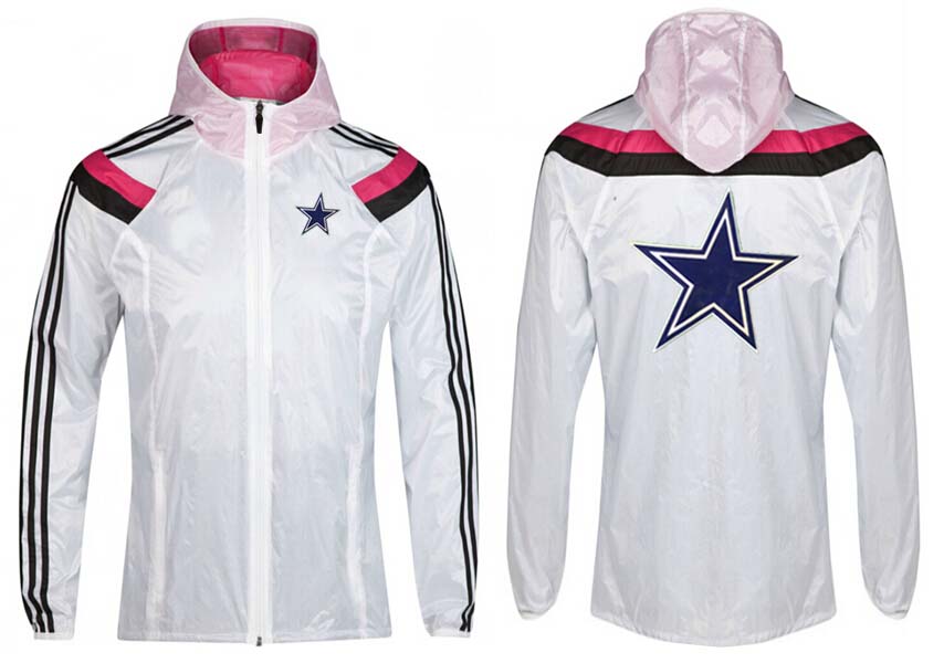 NFL Dallas Cowboys White Pink Color Jacket