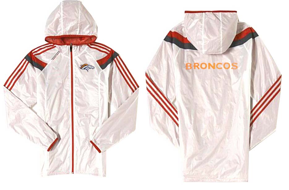 NFL Denver Broncos White Red Color Jacket 3