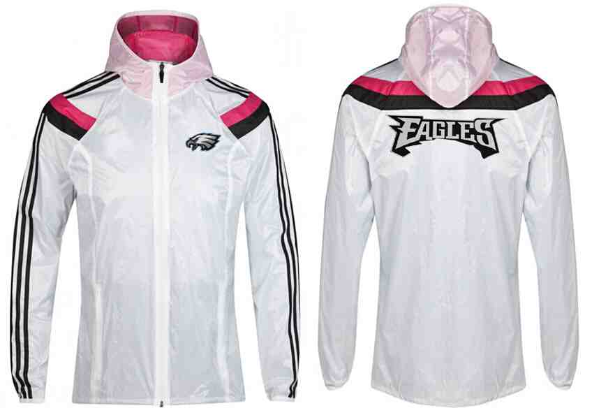 NFL Philadelphia Eagles White PINK Jacket