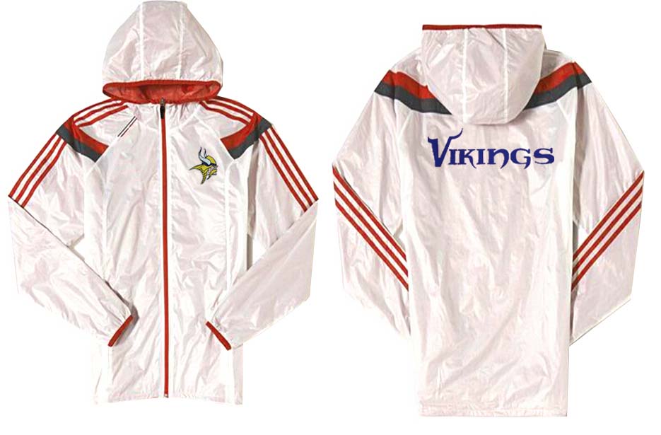 NFL Minnesota Vikings White Red Color Jacket