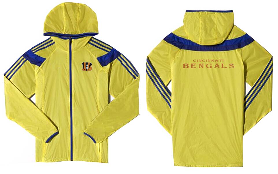 NFL Cincinnati Bengals Yellow Blue Color Jacket