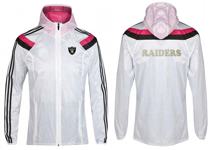 NFL Oakland Raiders White Pink Jacket