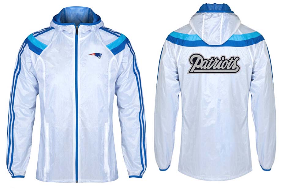 NFL New England Patriots White Blue Color Jacket