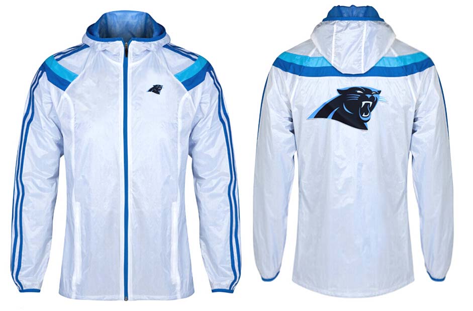 NFL Carolina Panthers White Blue Color Jacket