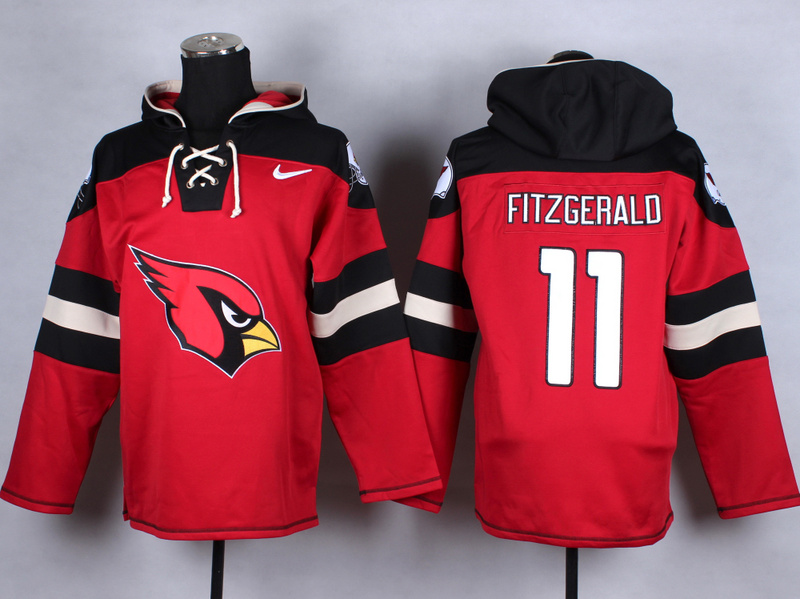 NFL Arizona Cardinals #11 Fitzgerald Red Hoodie