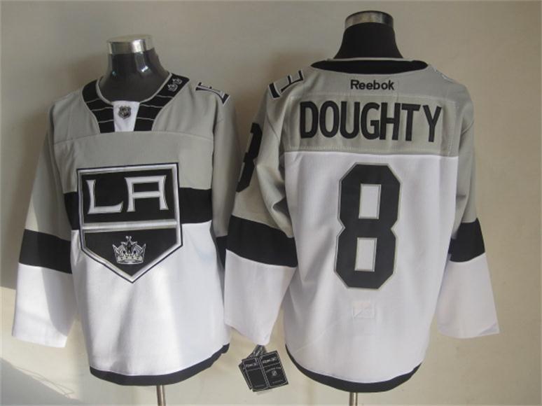 2015 New NHL Los Angeles Kings #8 Doughty Grey Jersey