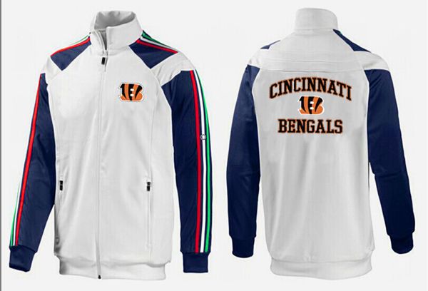 Cincinnati Bengals NFL White D.Blue Jacket