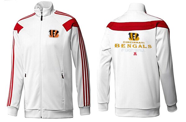 Cincinnati Bengals White Red Color  NFL Jacket