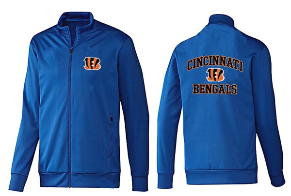 Cincinnati Bengals All Blue NFL Jacket 4