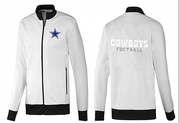 Dallas Cowboys NFL White Black Jacket