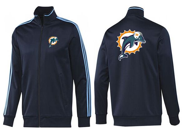 Miami Dolphins All Black Color NFL Jacket