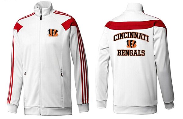 Cincinnati Bengals White Red NFL Jacket