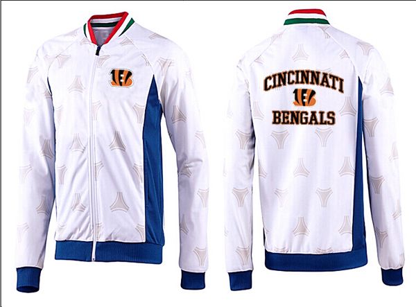 Cincinnati Bengals NFL White Blue Jacket