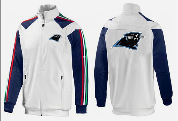 NFL Carolina Panthers White Blue Jacket