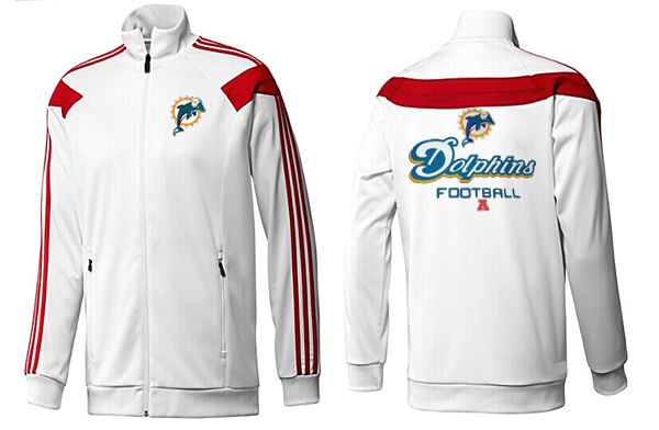 Miami Dolphins NFL White Red Jacket