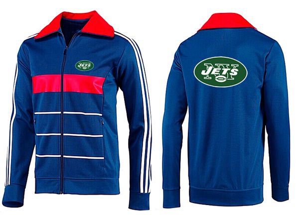 New York Jets Blue Red  Color NFL Jacket