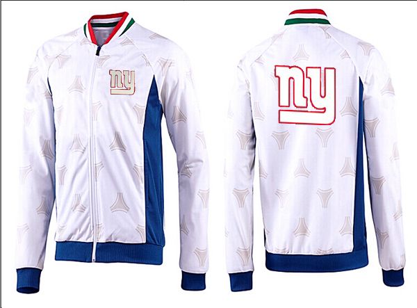 New York Giants White Blue NFL Jacket 1