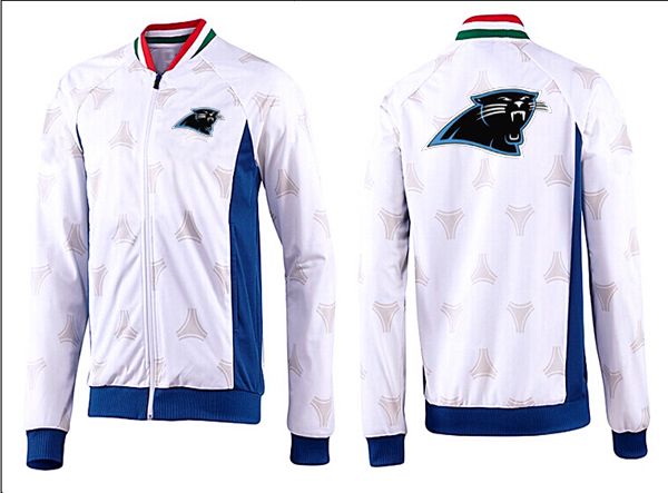 NFL Carolina Panthers White Blue  Jacket
