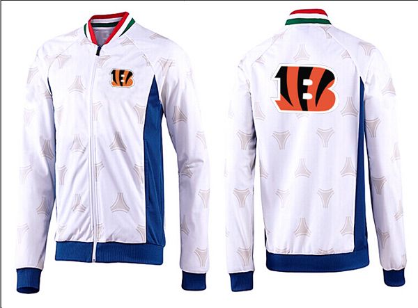 NFL Cincinnati Bengals White Blue Jacket