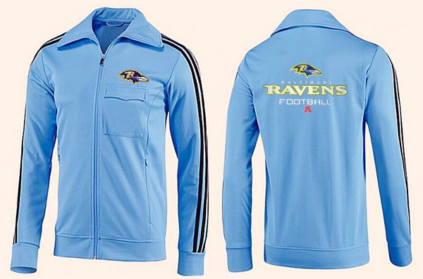 NFL Baltimore Ravens Light Blue Color Jacket 3