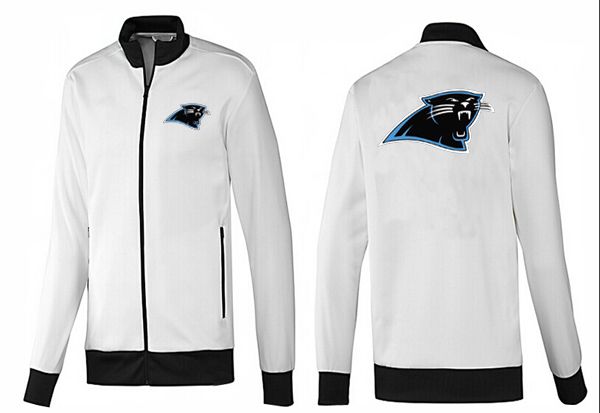 NFL Carolina Panthers White Black Jacket