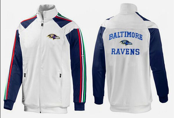 NFL Baltimore Ravens White D.Blue Jacket