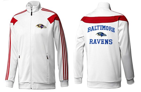 NFL Baltimore Ravens White  Red Jacket