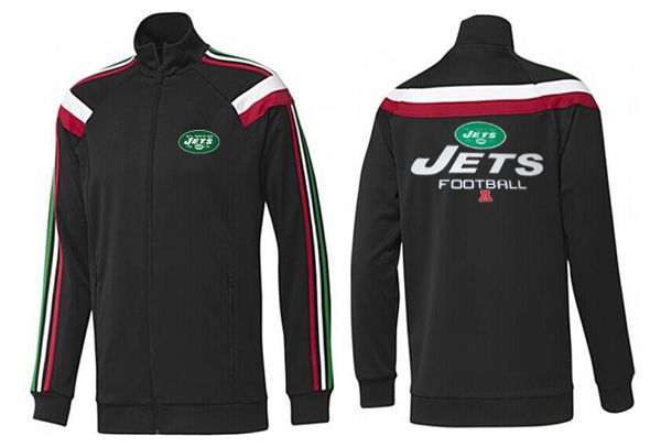 New York Jets Black Color NFL Jacket 2