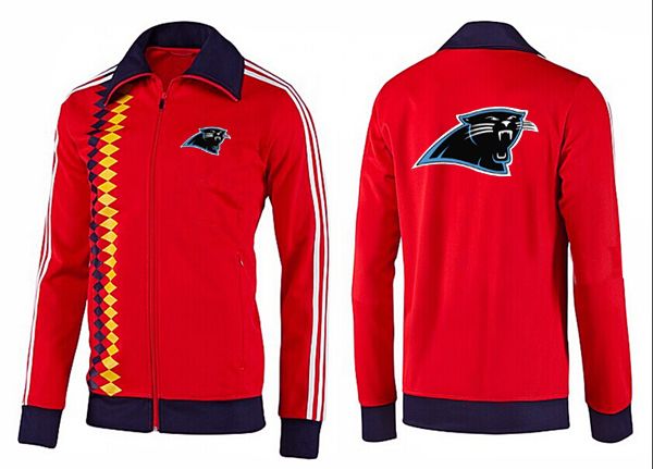 NFL Carolina Panthers Red Black  Jacket  2