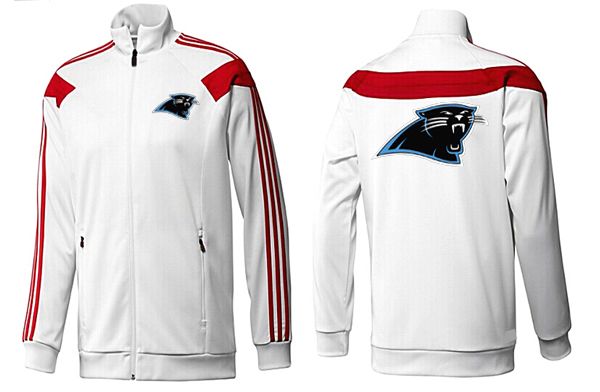 NFL Carolina Panthers White Red Jacket