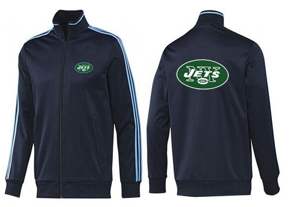 New York Jets All Black Color NFL Jacket 1