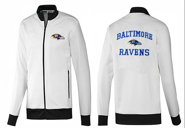 NFL Baltimore Ravens All White Color Jacket 3