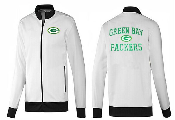 NFL Green Bay Packers White Black Color Jacket 1